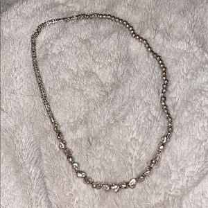 Boutique Brand // Stretchy Silver Bead Necklace